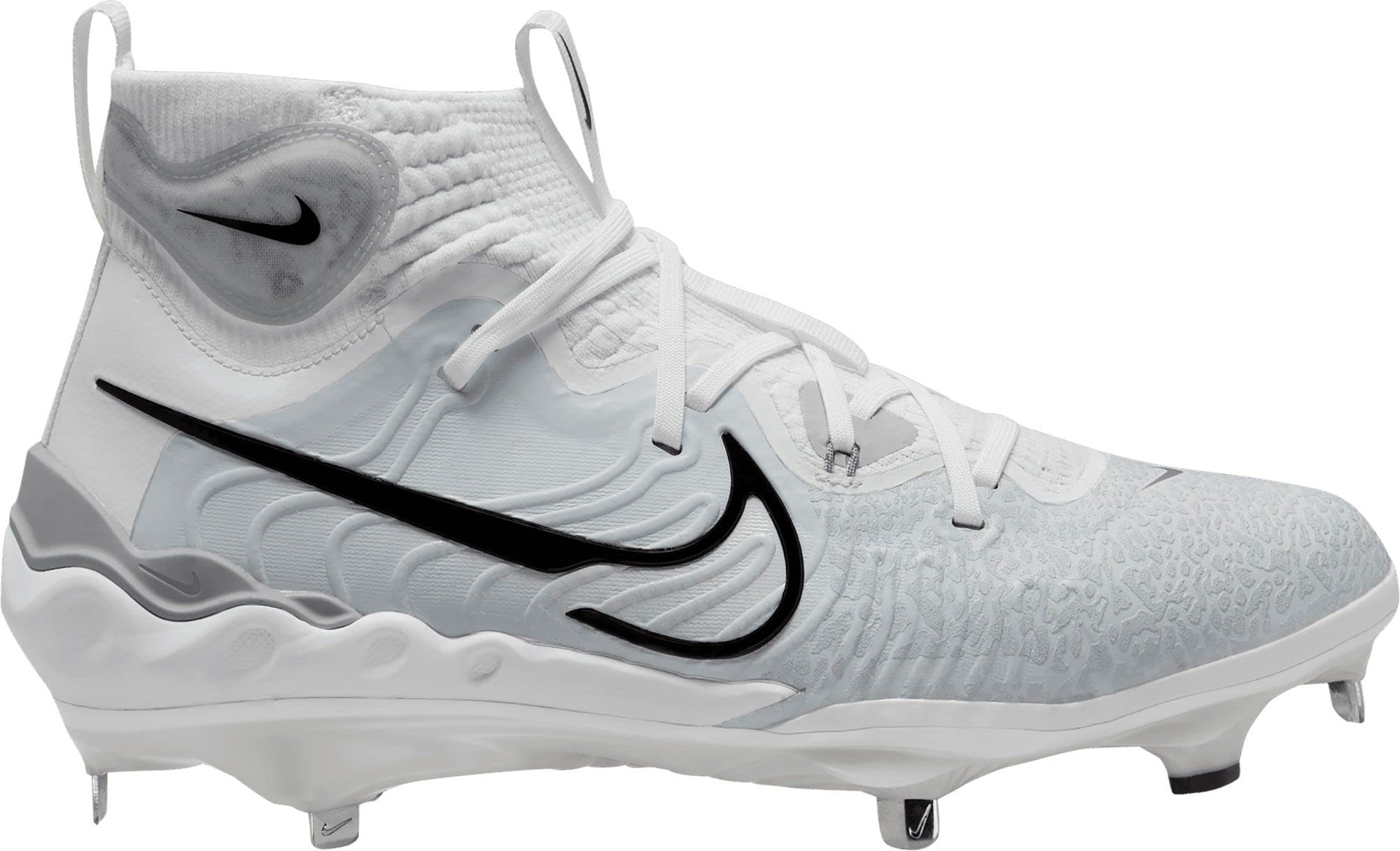  Nike Alpha Huarache NXT MCS DJ6519-100 White/Wolf Grey/Pure  Platinum/Black Men's Baseball Cleats 8.5 US