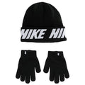 Nike Big Boy's 2-Piece Repeat Stripe Hat & Gloves Set (8/20, Black) - SoldSneaker