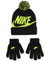 Nike Big Boy's 2-Piece Swoosh Pom Hat & Gloves Set Youth Black - SoldSneaker