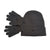 Nike Big Boys' Snow Runner Beanie and Glove Set,Black/Charcoal,43697 - SoldSneaker