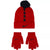 Nike Big Kids' Elite Beanie and Gloves Set (One Size, University Red/Black) - SoldSneaker