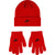 Nike Big Kids' Unisex Futura Beanie and Glove Set (One Size, University Red/Black) - SoldSneaker