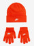 Nike Boy's Futura Beanie Gloves Set (Big Kids) Orange 8-20 Big Kids - SoldSneaker