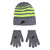 Nike Boys Winter Ski Beanie & Gloves 2-Piece Set, Heather Grey/Volt Yellow, Size 8/20 - SoldSneaker
