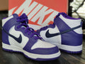 Nike Dunk High GS White/Purple/Black Sneakers DH9751-100 Girl 5y Women 6.5 - SoldSneaker