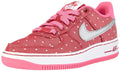 Nike Grade-School Air Force 1 Dark Red/Metallic Silver-Pink Power-White Sneakers 5 - SoldSneaker