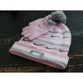 Nike Kids Pink/White Mono 2 pcs Beanie Hat Glove Set Unisex OS - SoldSneaker