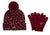 Nike Little Kids' Girls Beanie and Gloves Set Red - SoldSneaker