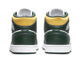 Nike Men's Air Jordan 1 Mid Sneaker, Noble Green/Pollen-white, 13 - SoldSneaker