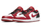 Nike Men's Jordan 1 Low Shoes, Black/White/Red, 8 - SoldSneaker