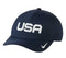 Nike Men's Team USA Legacy91 Aerobill Strapback Adjustable Hat Cap (One Size, Obsidian/White) - SoldSneaker