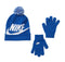 Nike Swoosh Pom Beanie Gloves Set (Little Kids/Big Kids) - SoldSneaker