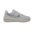 Nike Women's Air Force One PLT.AF.ORM Sneakers (Summit White/Metallic Silver) (us_Footwear_Size_System, Adult, Women, Numeric, Medium, Numeric_10_Point_5) - SoldSneaker