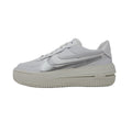 Nike Women's Air Force One PLT.AF.ORM Sneakers (Summit White/Metallic Silver) (us_Footwear_Size_System, Adult, Women, Numeric, Medium, Numeric_10_Point_5) - SoldSneaker