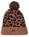 Nike Women's NSW Brown Leopard Print Fleece Lined Cuffed Pom Beanie - SoldSneaker