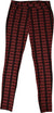 No Nonsense Denim Red Tonal Plaid Leggings Women's Size - SoldSneaker
