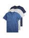 POLO RALPH LAUREN Classic Fit Undershirt w/Wicking 3-Pack Crews Andover Heather/Bali Blue/Cruise Navy LG - SoldSneaker