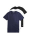 POLO RALPH LAUREN Men's Classic Fit Undershirt W/Wicking 3-Pack Crews, Cruise Navy/White/Black, XX-Large - SoldSneaker