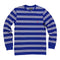 Polo Ralph Lauren Midweight Waffle Stripe Long Sleeve Crew (Medium, Royal/White Stripe) - SoldSneaker