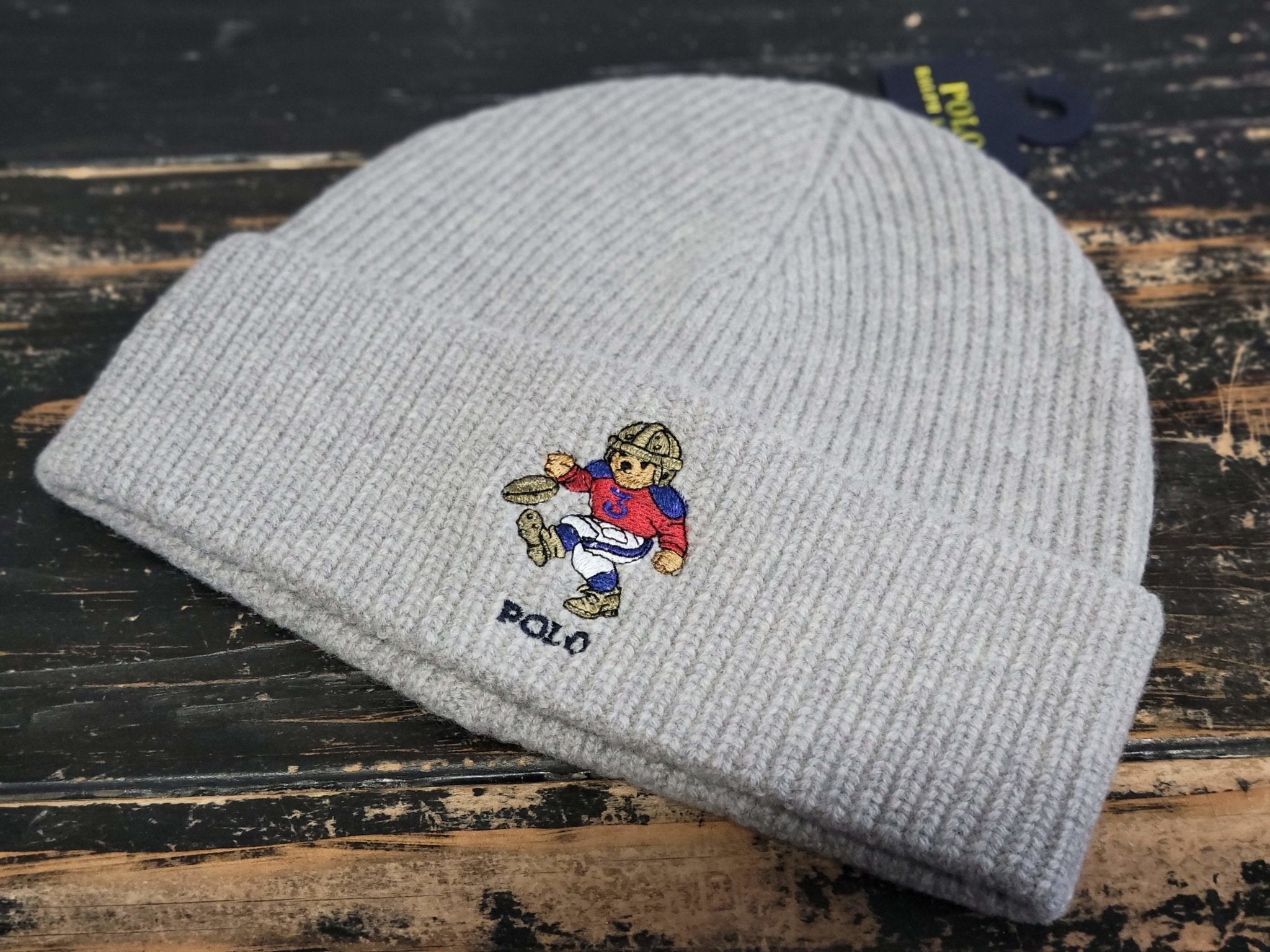 Polo bear beanie grey Clearance