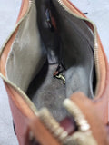 Pre-Owned Vintage Dooney & Bourke DB Brown Leather Purse Hand Bag - SoldSneaker