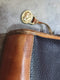 Pre-Owned Vintage Dooney & Bourke DB Shell Brown Leather Purse Hand Bag - SoldSneaker