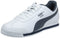 PUMA Men's Roma Basic Fashion Sneaker, White/New Navy - 10.5 D(M) US - SoldSneaker