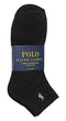 Ralph Lauren Polo Classic Sport 6 Pack half Cushioned sole Men's Socks (Black with Silver Horse) - SoldSneaker