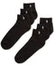 Ralph Lauren Polo Classic Sport 6 Pack half Cushioned sole Men's Socks (Black with Silver Horse) - SoldSneaker