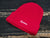 Supreme NYC Loose Gauge Red/White Knit Beanie Winter Hat One Size - SoldSneaker
