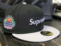 Supreme x New Era Spring Training Black/White Box Logo Fitted Hat 7 3/8 - SoldSneaker
