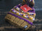The North Face Nanny Knit Utility Brown/Purple Knit Cable Beanie Hat OS - SoldSneaker