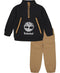Timberland boys 2 Pieces Pants Set, Black/ Brown, 5T US - SoldSneaker