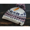 Timberland Plush Lined Faire Isle White/Navy Blue /Red Beanie Hat Women - SoldSneaker