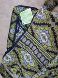 Vera Bradley Quilted Vintage Green Purse Shoulder Hand Bag - SoldSneaker