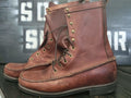 Vintage Red Wing Dark Brown Leather Moc-Toe Tall Boot Men 10.5 D - SoldSneaker